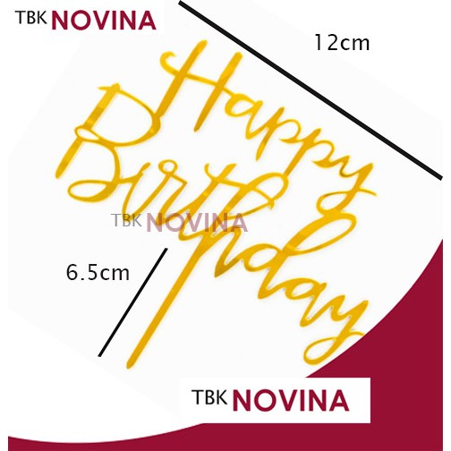 TOPPER HAPPY BIRTHDAY AKRILIK BESAR