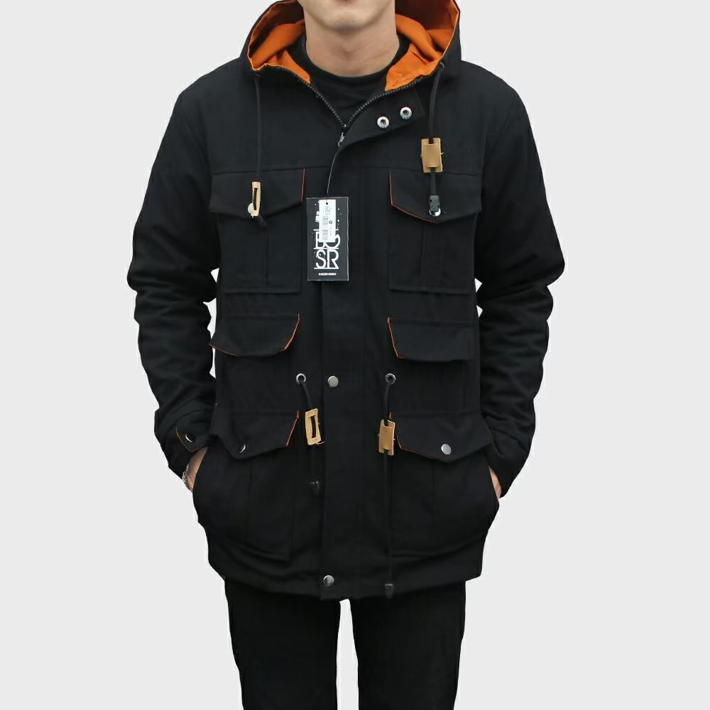 Jaket Parka Suede & Parka King Jacket Premium Suede Saku di Dalam Jaket Pria Parka King