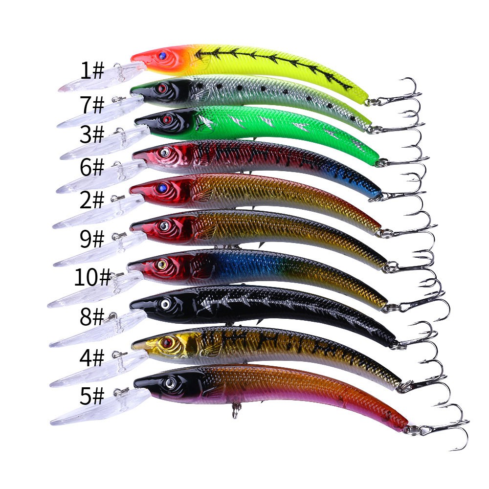 HENGJIA 1PCS 16.3g 15.5cm Fishing Lure Minnow Wobbler Floating Bass Trolling Artificial Hard Bait Crankbait Carp Fishing Tackle