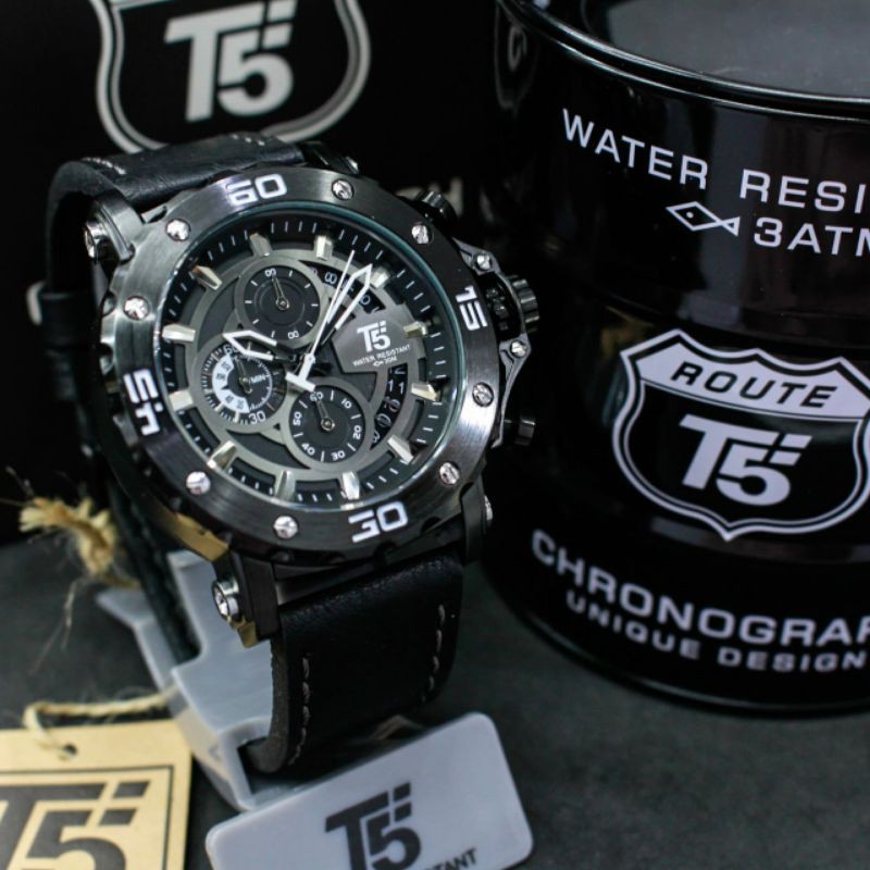 JAM TANGAN PRIA WANITA | RANTAI | KULIT | KARET | MURAH | PRIA T5 H 3641G ORIGINAL
