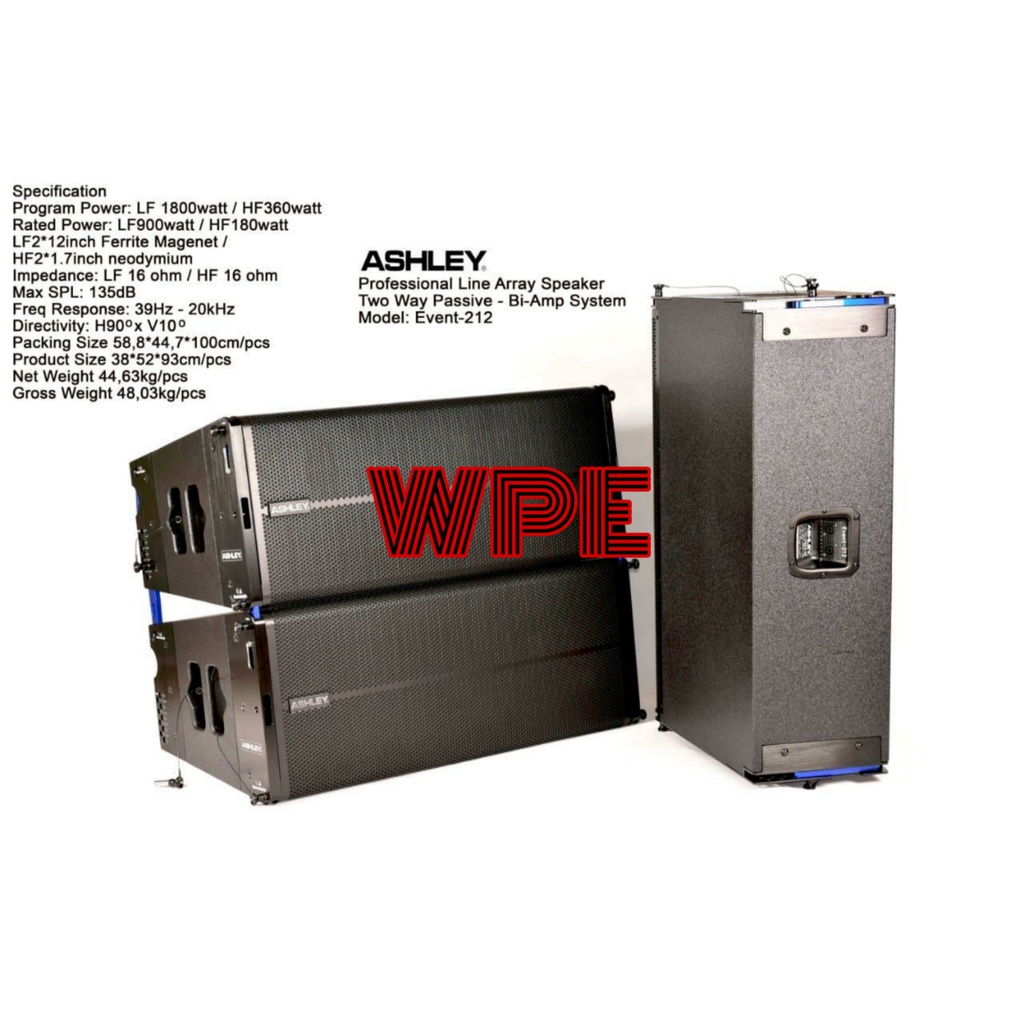 speaker line array ashley event 212 event212 12inch original