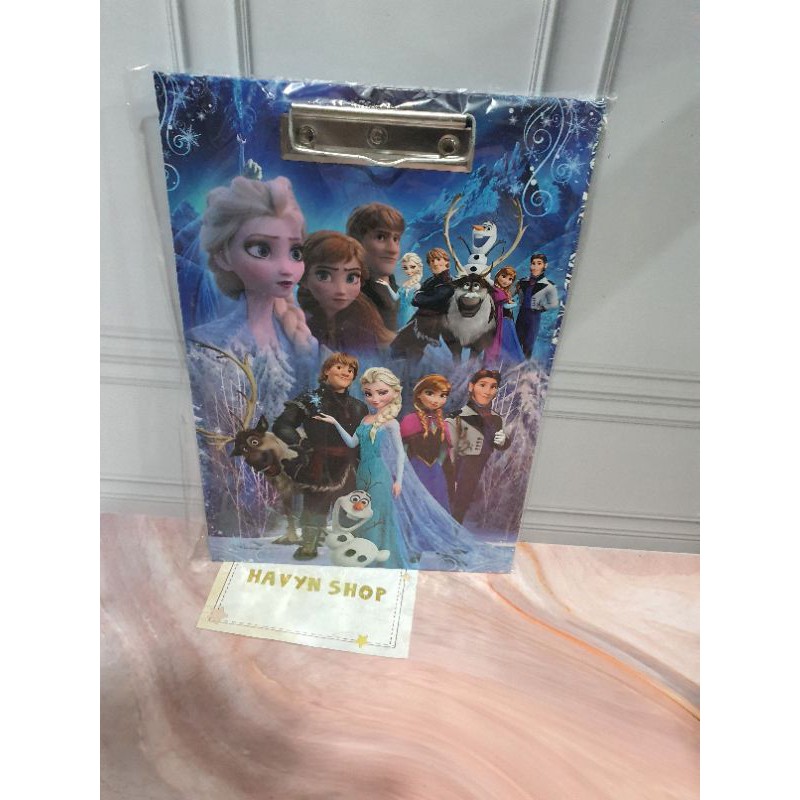 Papan Jalan/papan ujian/alas ujian/clip board/clipboard-FROZEN