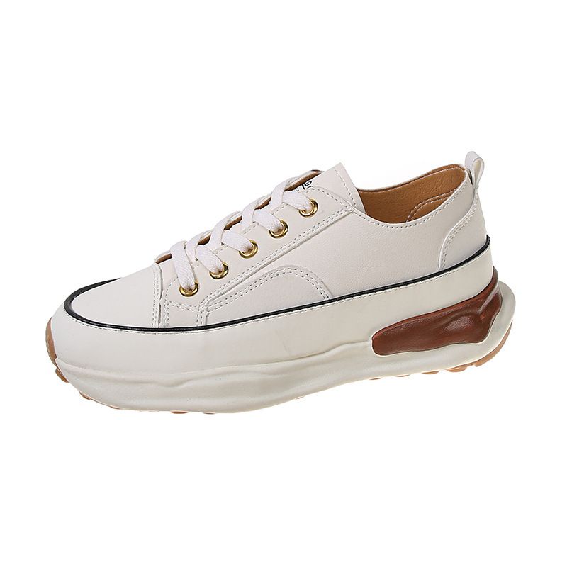 NG013 - Sepatu Low Waist Fashion Wanita Import-White
