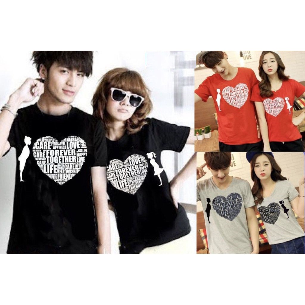 Kaos Couple / Baju Couple / Kaos Pasangan / Baju Pasangan Love Care