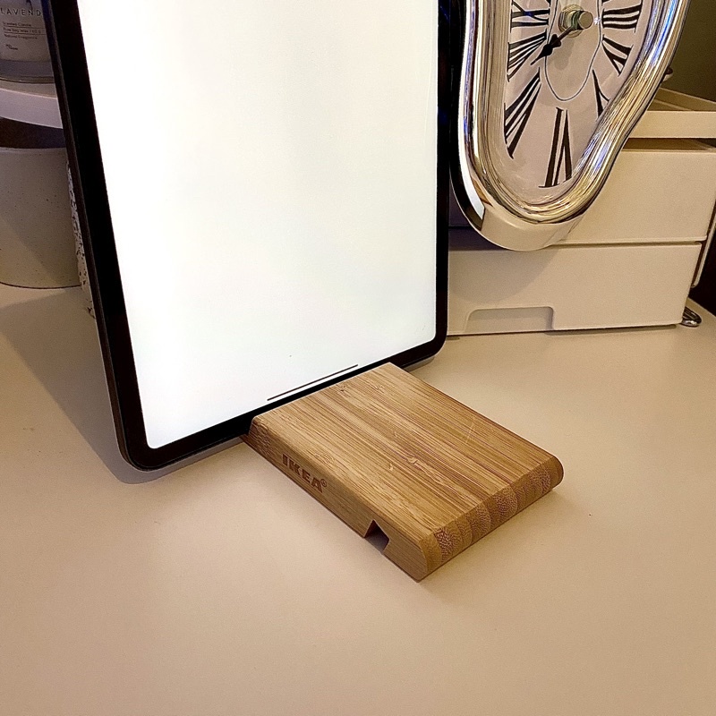 Stand HP Tablet Kayu Aesthetic Korea | Ikea Phone Stand
