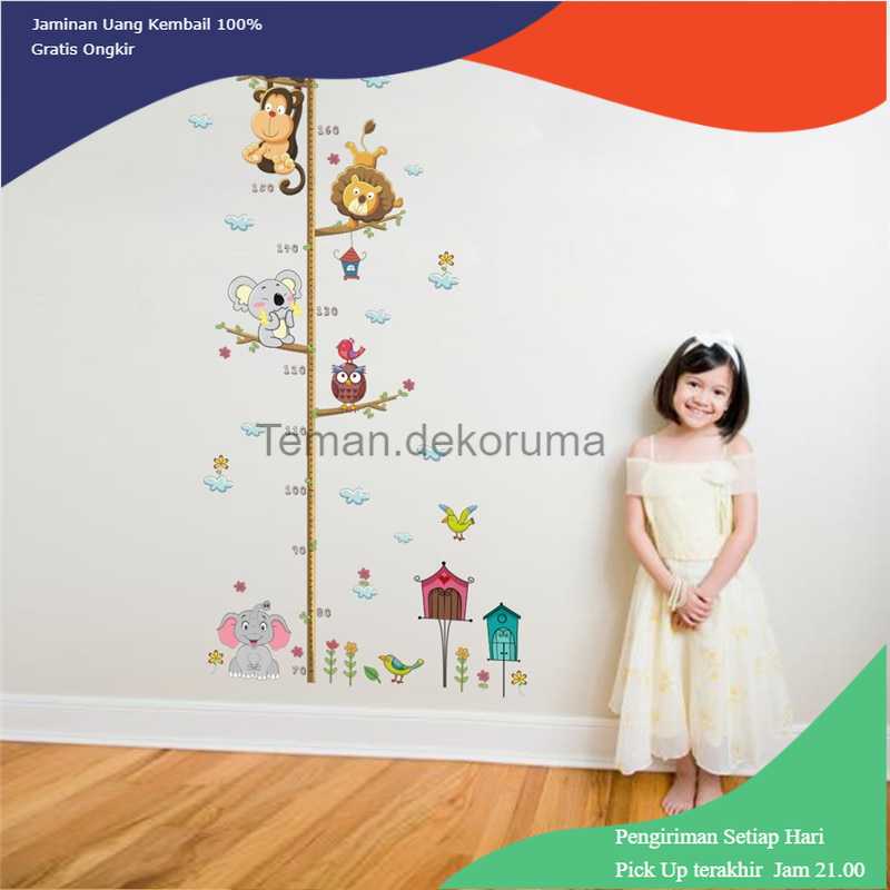 TD-AI01 ZOOYOO Wallpaper Stiker DInding Pengukur Tinggi Badan Anak - HM0178