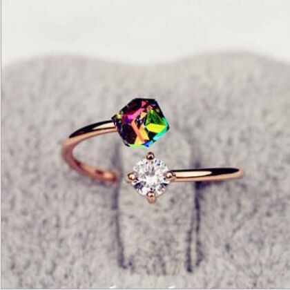 Cincin Wanita Open Cuff FASHION RING Korea Style Aksesoris Cewe Women Gold Silver Tunangan Kasual