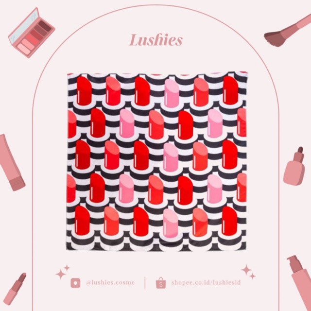 SEPHORA LIPSTICK SCARF WITH POUCH