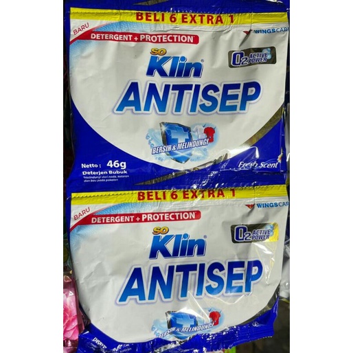 Soklin Antisep 1 Renceng (isi 6 @ 46g)