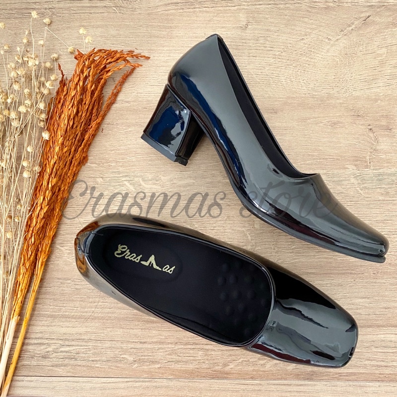 Erasmas A4 hak 5cm - Sepatu Dinas Wanita Sepatu Formal Wanita Sepatu Kerja Wanita Sepatu Pdh