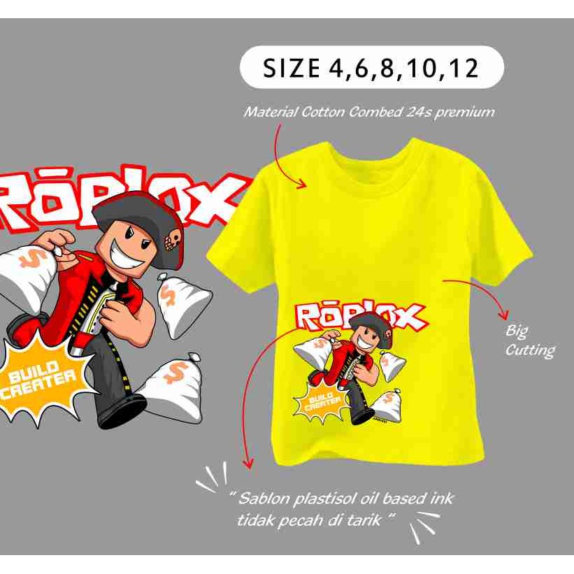 Ammigoz Kaos Anak Roblox-Yellow