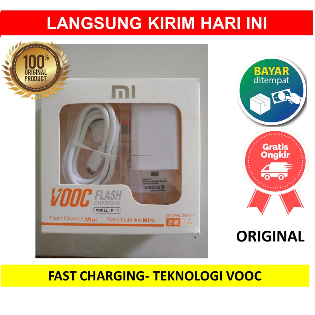 Travel Fast Charger Cas Casan 2 Lubang Micro USB P11 P-11