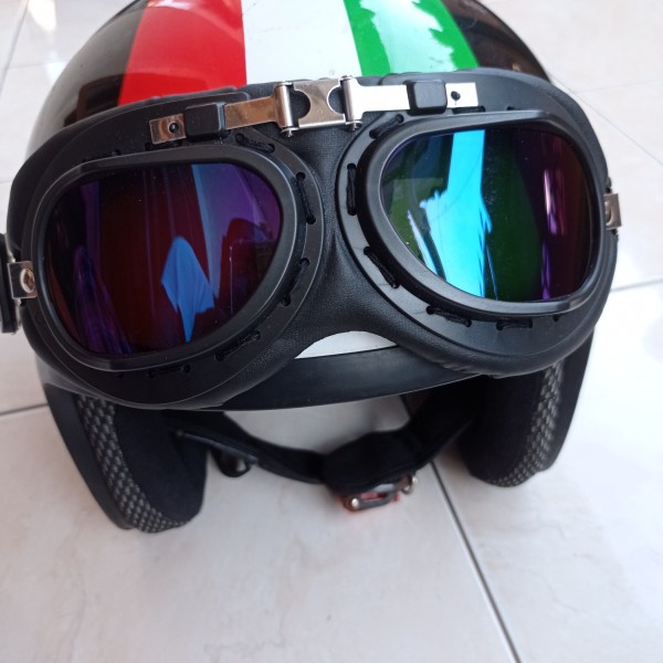 Kacamata helm cakil for clasic, kacamata goggle helm retro klasik