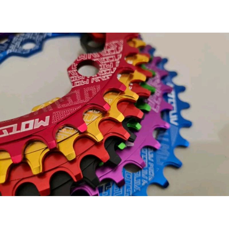 Chainring narrow wide 34T BCD 104 Alloy CNC Chain ring motsuv chainring sepeda bicycle parts komponen sepeda crank chain ring