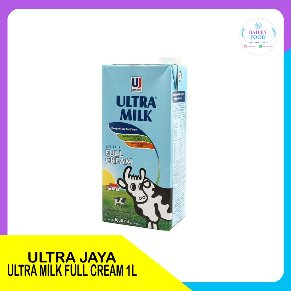 

SUSU UHT FULL CREAM 1 LITER/susu UHT ultra/susu ultra milk full cream/susu ultra 1000ml/