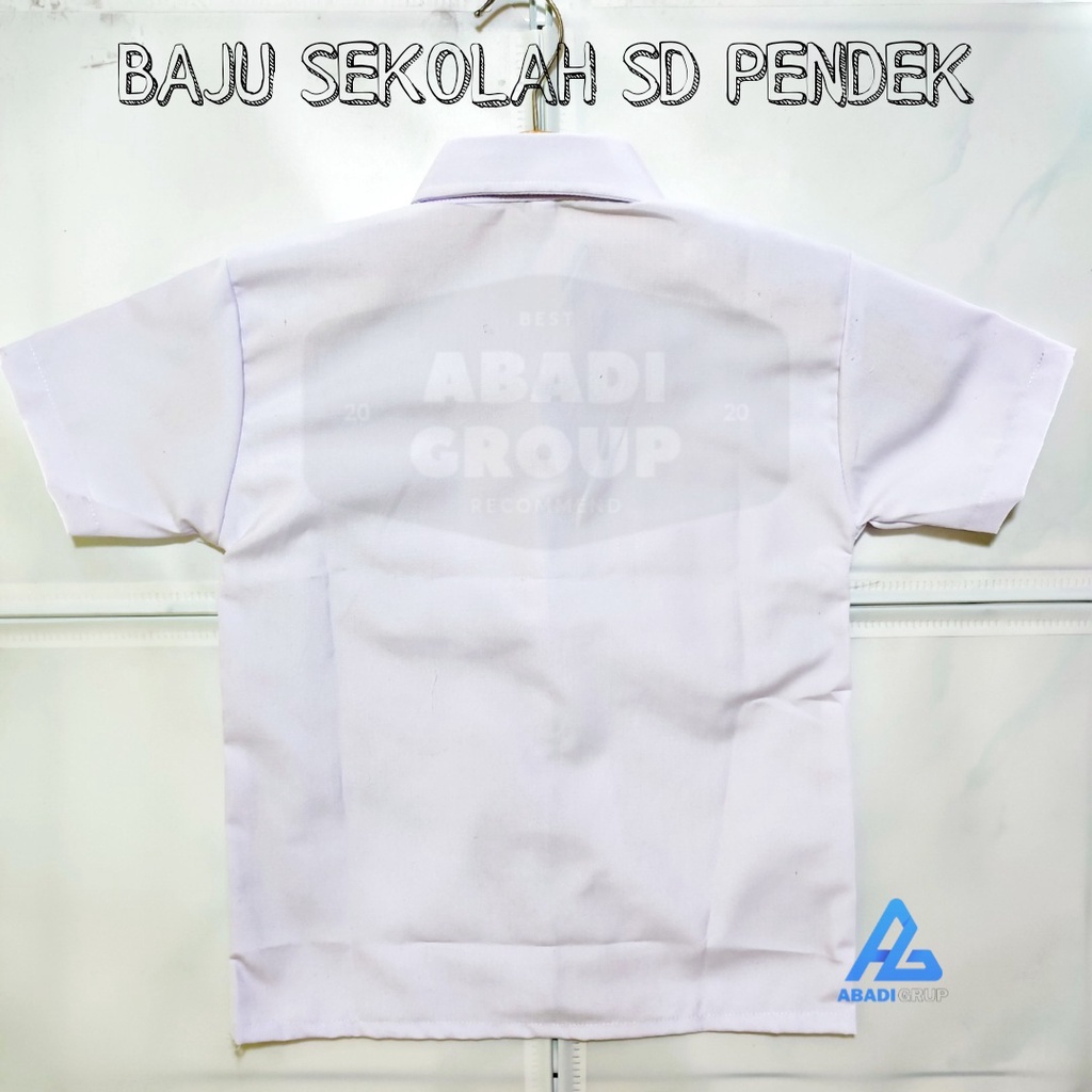 baju seragam sekolah putih SD pendek cewe cowo kelas 1-6