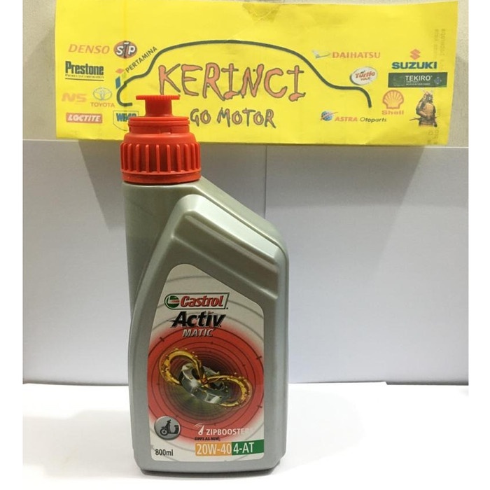 OLI CASTROL ACTIVE MATIC 20W-40 0.8L - OLI MOTOR CASTROL ACTIVE MATIC