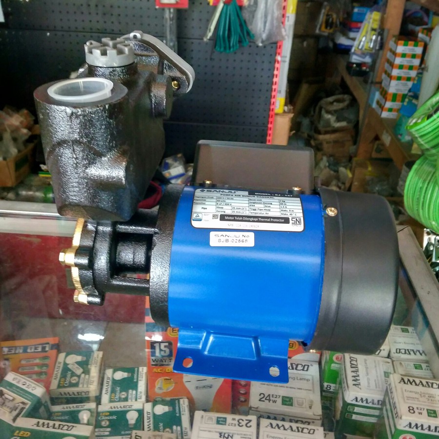 MAXPUMP SJ-127 Mesin Pompa Air Sumur Dangkal Non Otomatis 125Watt 220Volt 50Hz 1.5A Pompa Pendorong Air