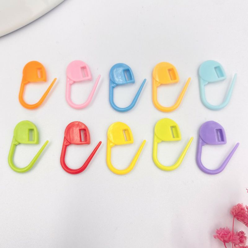 Peniti Hijab Peniti Mini Peniti Plastik Peniti Bohlam Mini Lucu Warna Warni-1