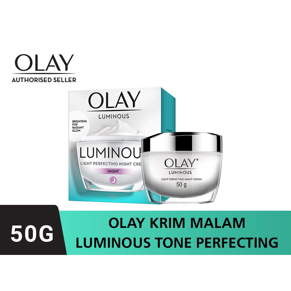 Olay Luminous Light Perfecting Niacinamide Night Cream Skincare Antiaging 50gr