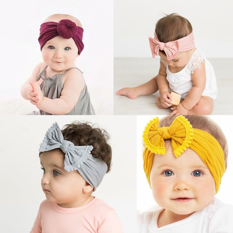 HappyOliver Bandana RUFFLE Bandana Anak Bando Bayi Headband Anak Pita Simpul Melar