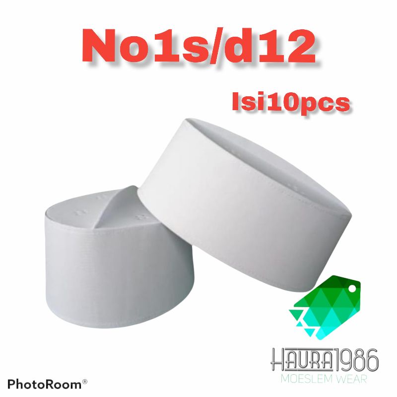 peci putih/ kopiah haji /Peci assagofah / kain keras 10 pcs1/2 kodi