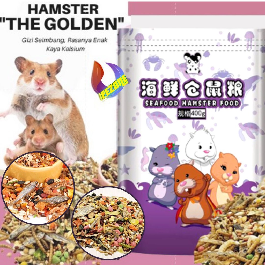 Makanan Hamster THE GOLDEN 400gram FEZONE