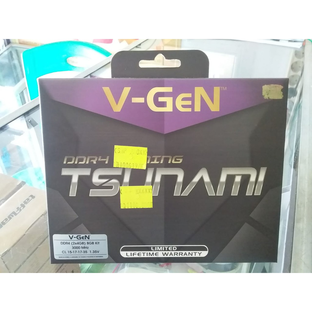 Ram PC Gaming DDR4 V-Gen Tsunami 8GB