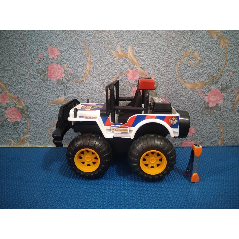 Mainan anak. mobil mobilan. Jeep polisi offroad. bahan plastik.SJP 895