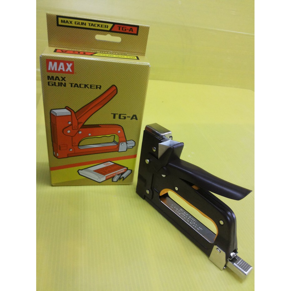 

Stapler Tembak Max Gun Tacker TG-A Staples Kayu Karpet