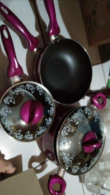 Panci Set Supra Panci Set 7 Pcs Harga Grosir Distributor Panci Set Teflon Supra Panci Set Supra 7pcs