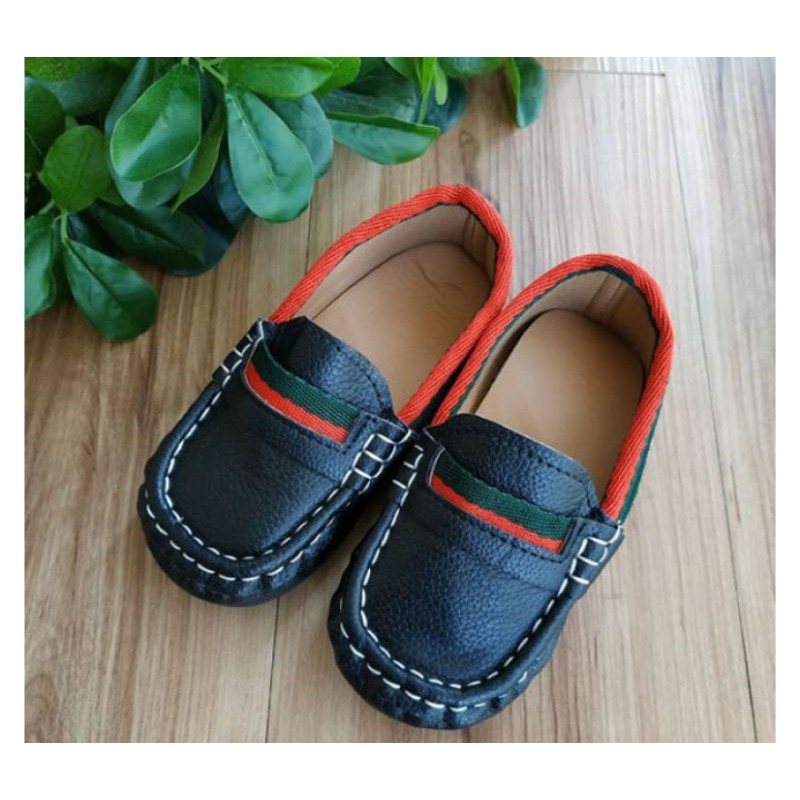 Sepatu Slip On Motif Gucci Anak Cowok Import Murah Ready Stock