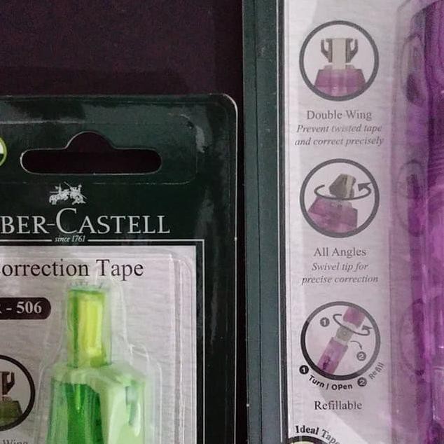 

➵ Correction tape pullpen faber-castell QJR-506 (bonus refill) ❀