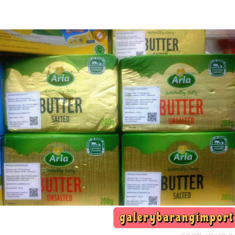 

ARLA UNSALTED BUTTER 200gr