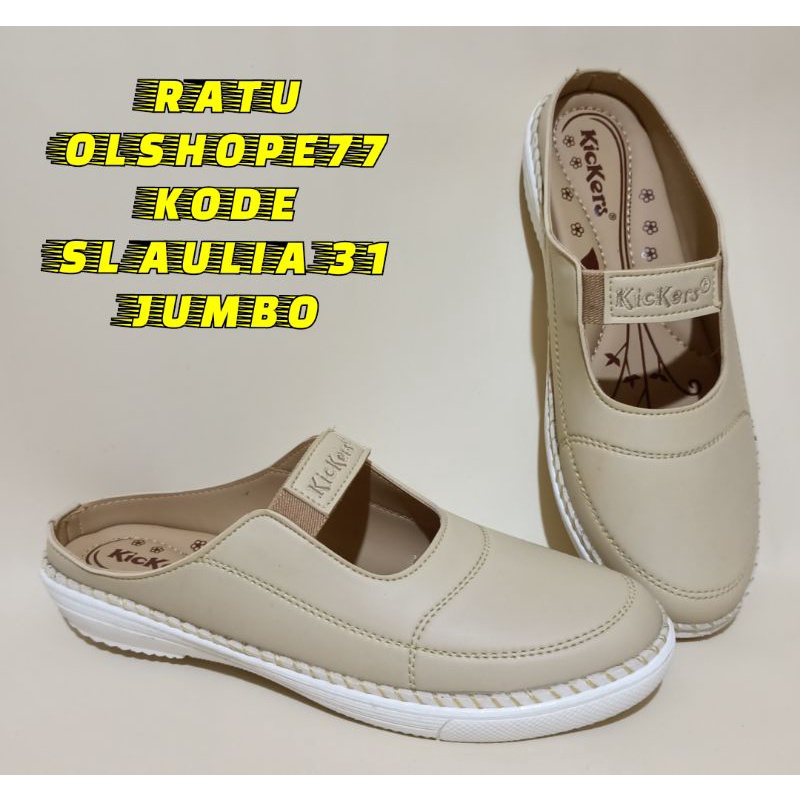 sepatu selop wanita kickers kekinian big size jumbo 41_45 sl aulia 31
