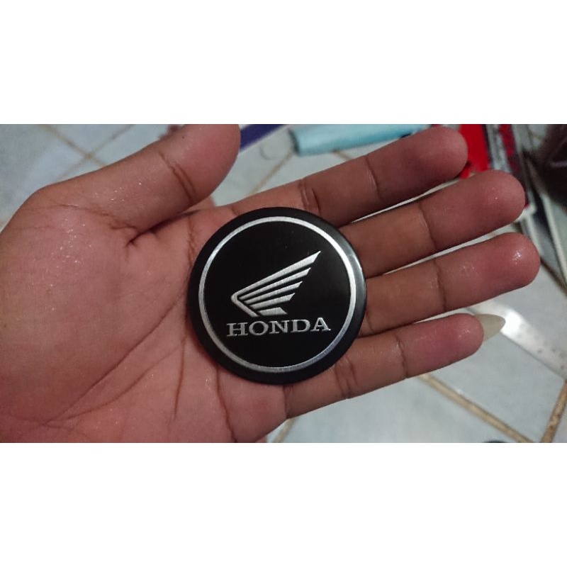Sticker-Stiker Timbul-Emblem-Logo Honda Wings-Sayap Mengepak Bulat-Lingkaran buat CBR 150R-CBR 250RR