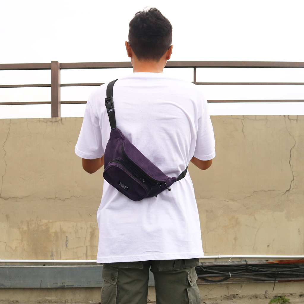 YESZY.MFG Waist Bag Smith Corduroy Purple