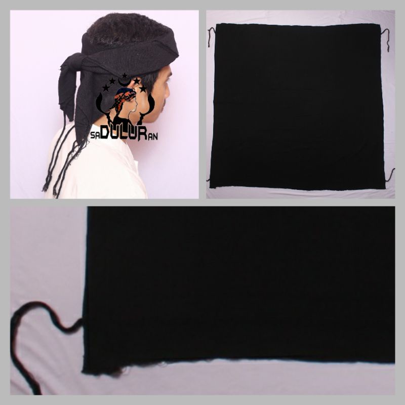 Grosir (SSC) iket tenun baduy Persegi Polos / ikat kepala Sunda batik / Udeng / Totopong / iket Bali