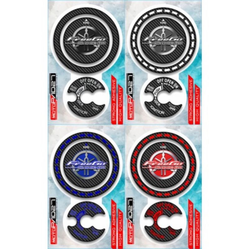 sticker stiker resin timbul FUELPAD KEYPAD YAMAHA FREEGO
