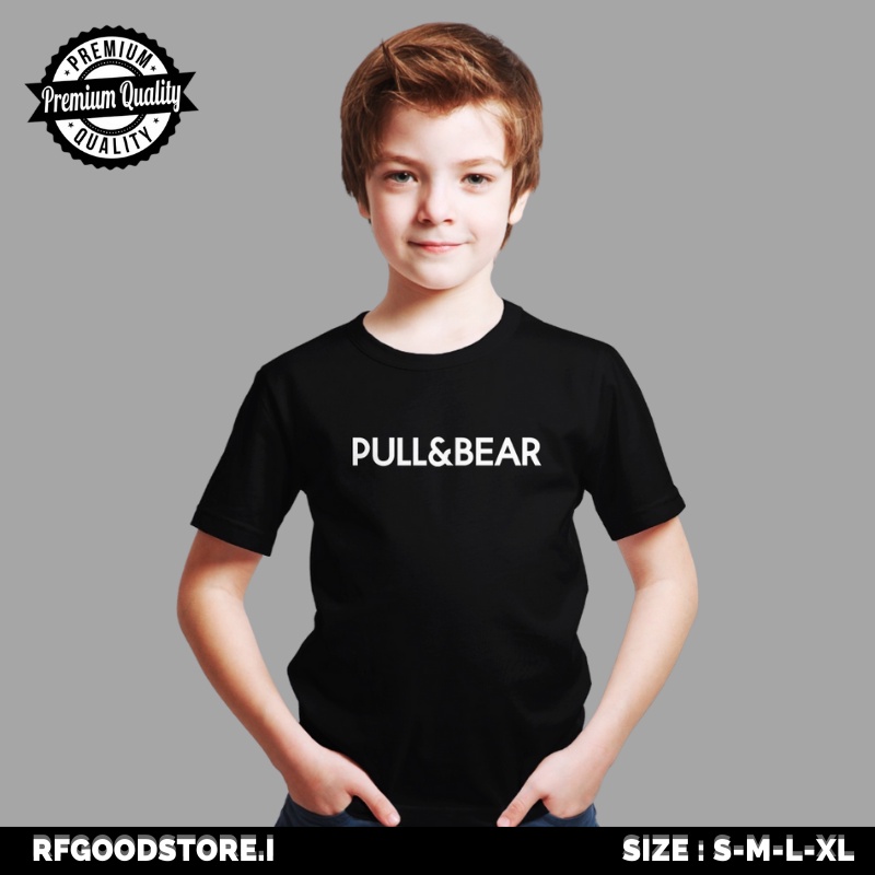 KAOS PULL AND BEAR ANAK LAKI LAKI PEREMPUAN BAJU TSHIRT DISTRO SABLON DIGITAL ANAK LAKI LAKI PEREMPU