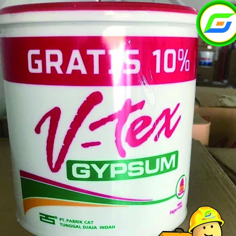 V Tex Gypsum 24 Kg - Paragon Cat Tembok Interior - Acrylic Emulsion diMalang