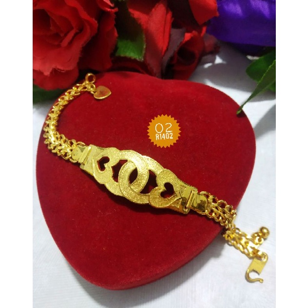 Gelang lapis emas 24karat