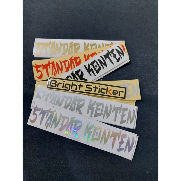 STICKER STANDAR KONTEN STICKER MOTOR MOBIL CUTTING