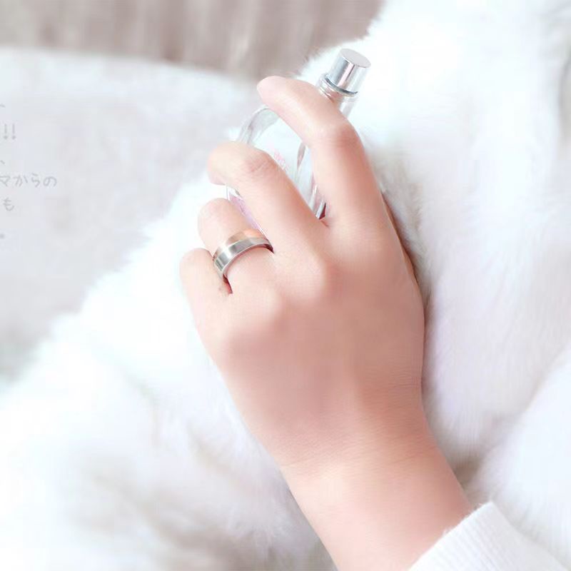 Gaya Baru Fashion Eropa Amerika Unik Anti Karat Cincin Hypoallergenic Titanium Steel Cincin Pria Wanita Gaya Pasangan Rings