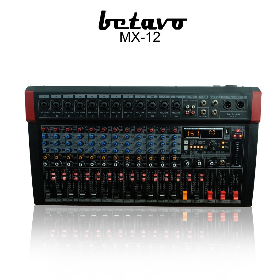 MIXER AUDIO BETAVO MX 12 PROFESSIONAL AUDIO MIXER 12 CHANNEL