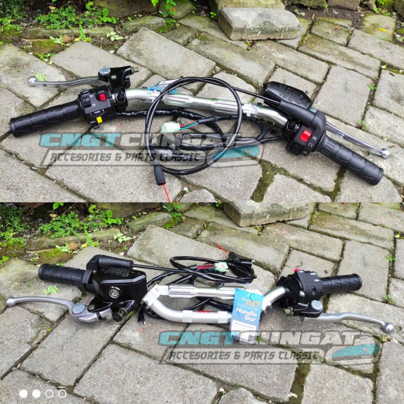 Stir Stang Setang Daytona Replika Copy Day Master Rem ER6 ER6N Import Holder Kanan Kiri Ninja RR R K