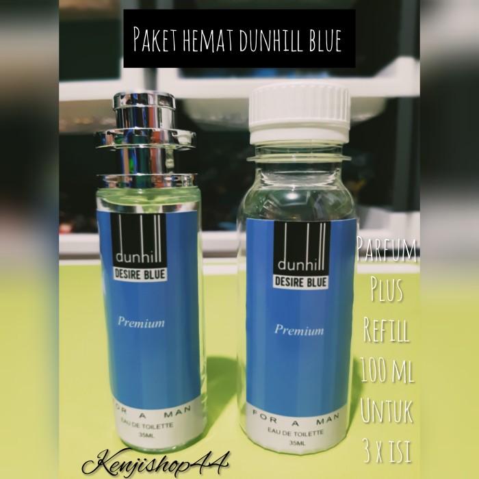 parfum thailand 35 ml dunhill blu &amp; isi ulang 100 ml untuk 3x refill