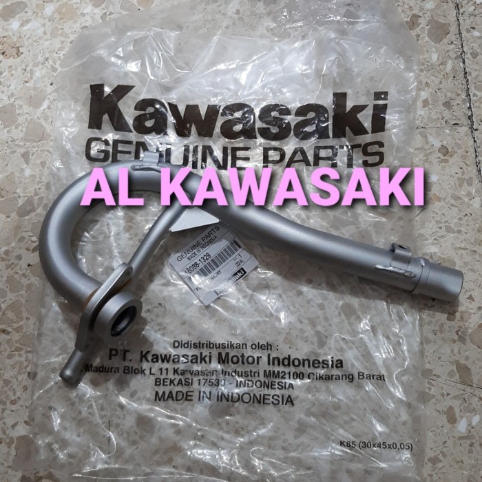 leher pipa knalpot klx150 bf klx 150 bf dtracker 150 bf original
