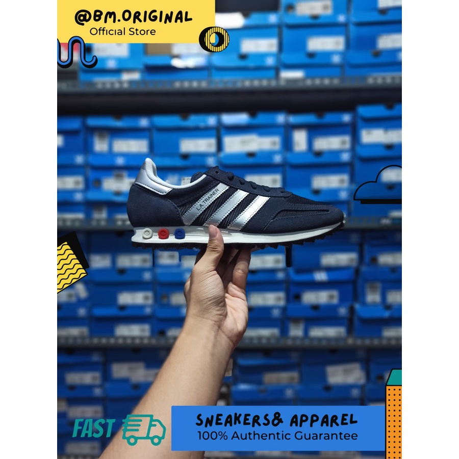 Adidas LA Trainer Legend Ink Matte Silver Navy ORIGINAL BY9323