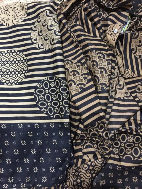 Batik Couple Notoarto Batik Ipnu-ippnu Kemeja Pria Sogan Lawasan Manuk Kembar Katun Cap Solo Shofia